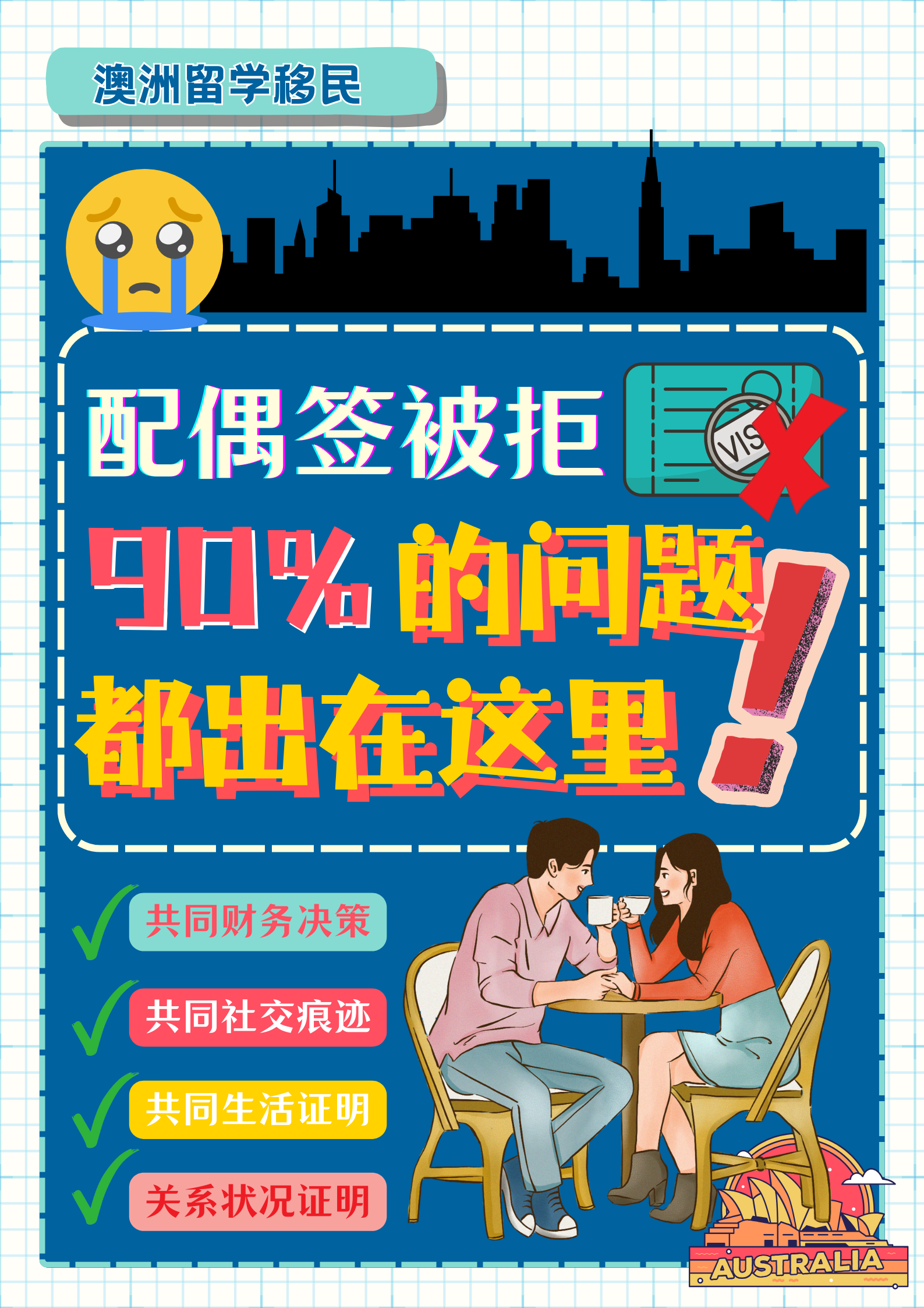 配偶签被拒，90%的问题都出在这里